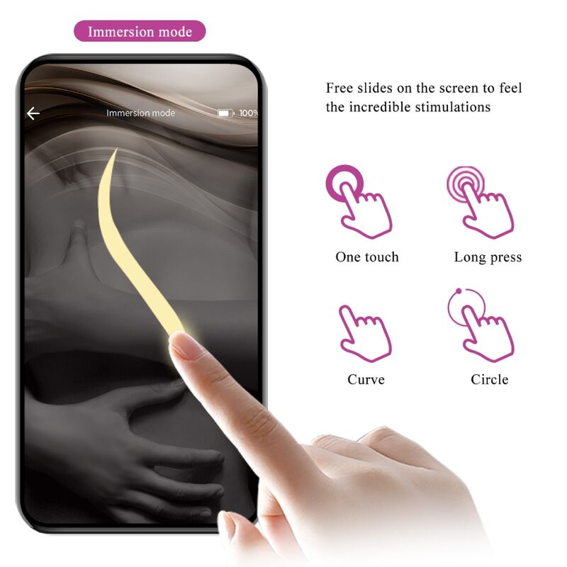 Pretty Love Nymph vibrerande ägg app-kontrollerat i purpur