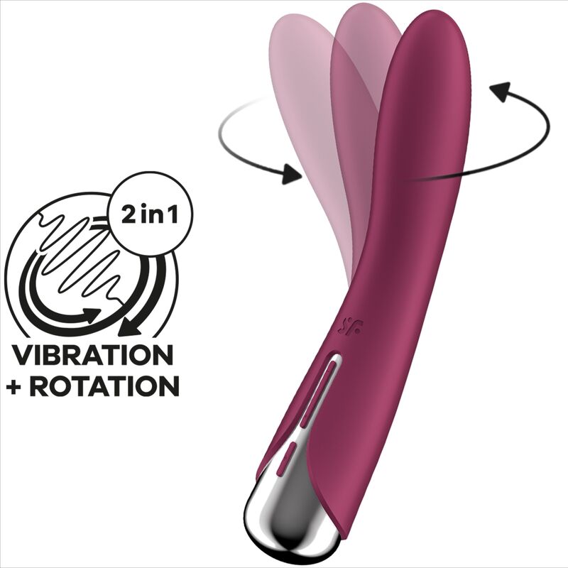 Satisfyer Spinning Vibe 1 G-punkts vibrator röd