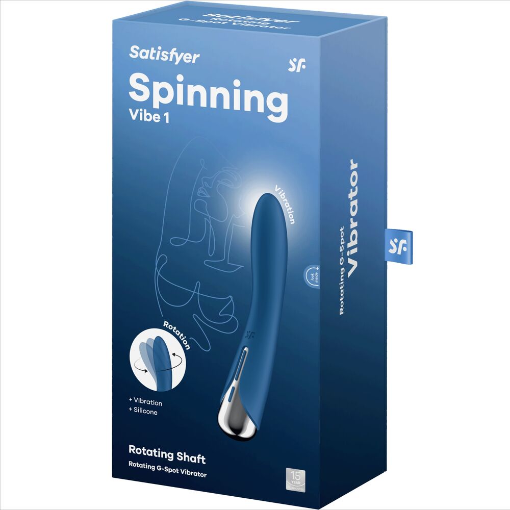 Satisfyer Spinning Vibe 1 G-punkts vibrator i blått