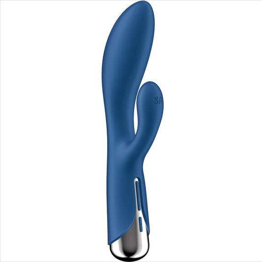 SATISFYER - SPINNING RABBIT 1 KLITORIS OCH G-PUNKT STIMULATION BLÅ