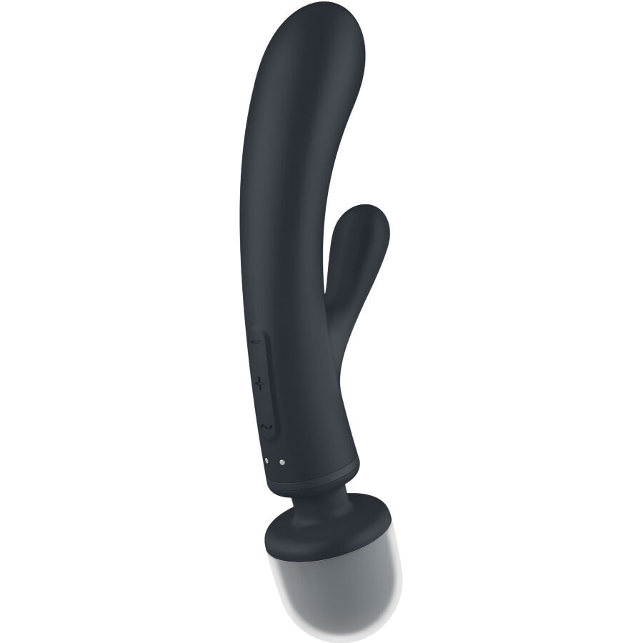 SATISFYER - TRIPLE LOVER RABBIT VIBRATOR MASSAGER GRÅ