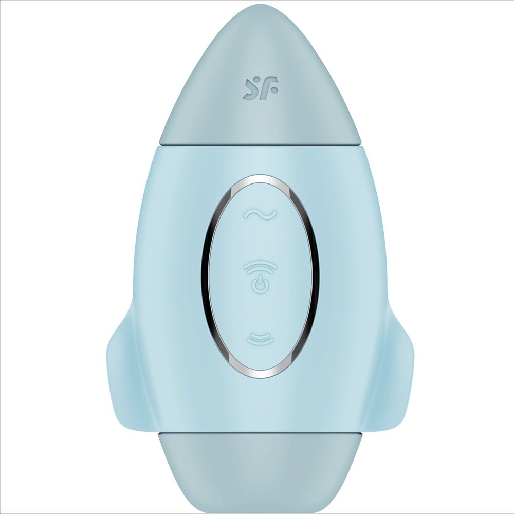 SATISFYER - MISSION CONTROL BLUE LITEN DUBBEL IMPULSVIBRATOR