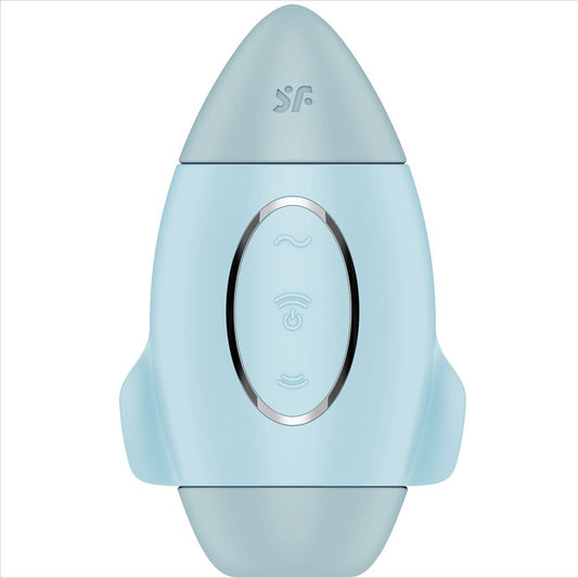 SATISFYER - MISSION CONTROL BLUE LITEN DUBBEL IMPULSVIBRATOR