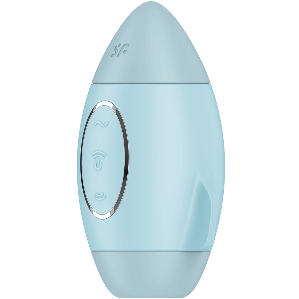 SATISFYER - MISSION CONTROL BLUE LITEN DUBBEL IMPULSVIBRATOR