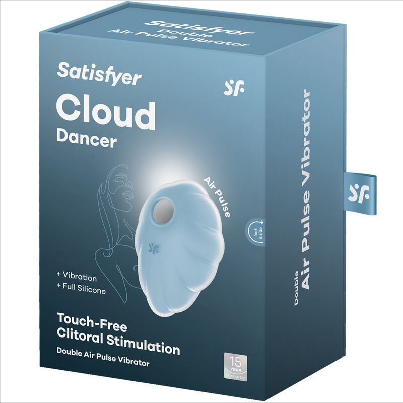 Satisfyer Cloud Dancer blå air pulse vibrator