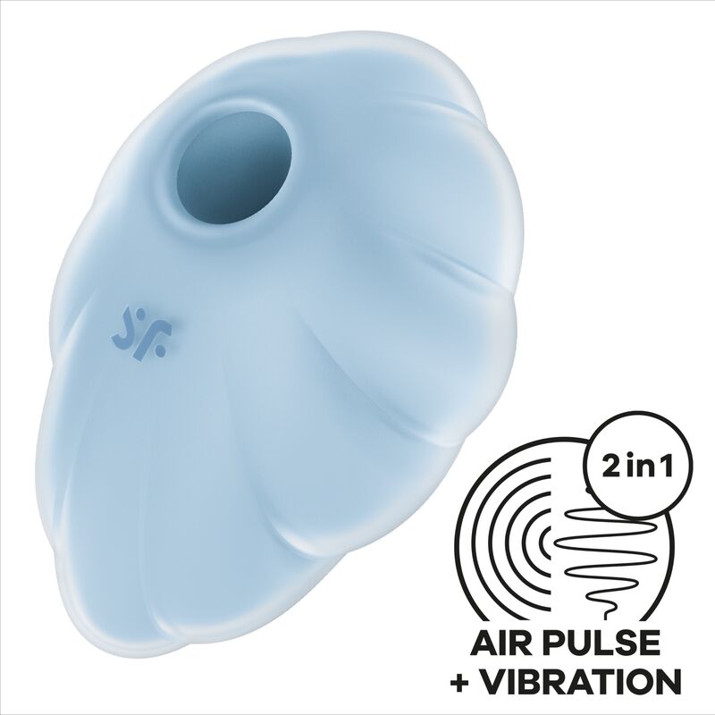 Satisfyer Cloud Dancer blå air pulse vibrator