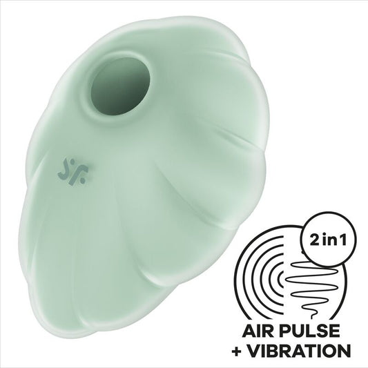 SATISFYER - CLOUD DANCER GRÖN AIR PULSE VIBRATOR