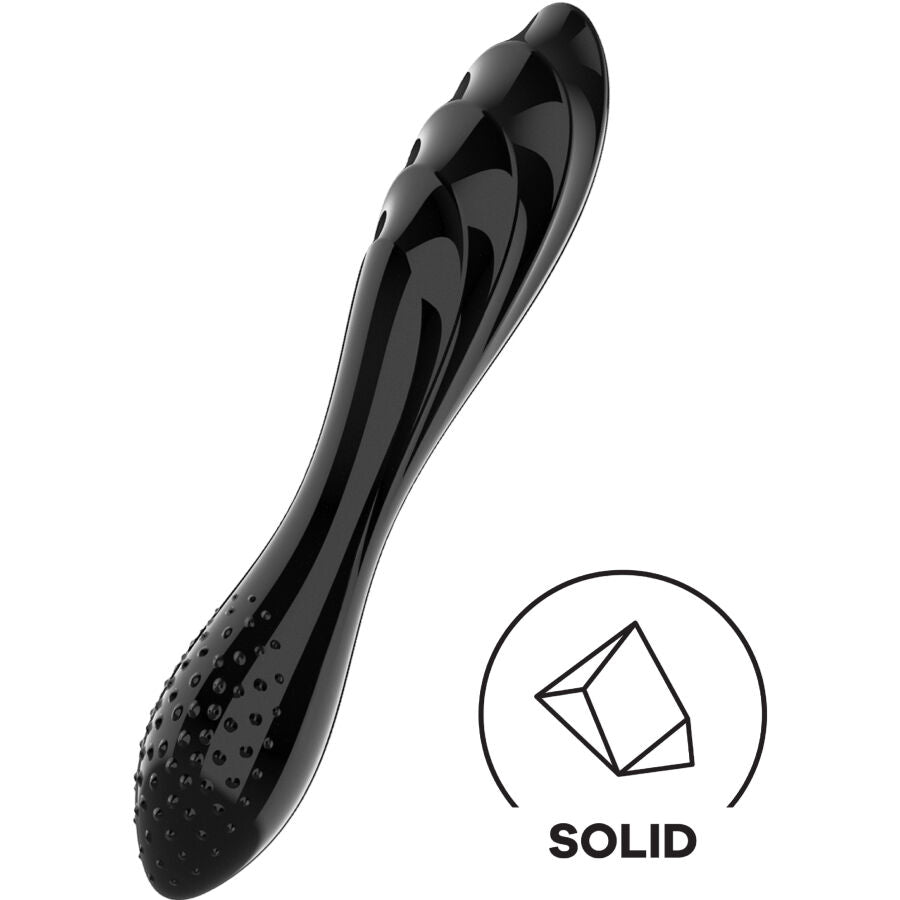 Satisfyer Dazzling Crystal 1 - Kristalldildo i svart