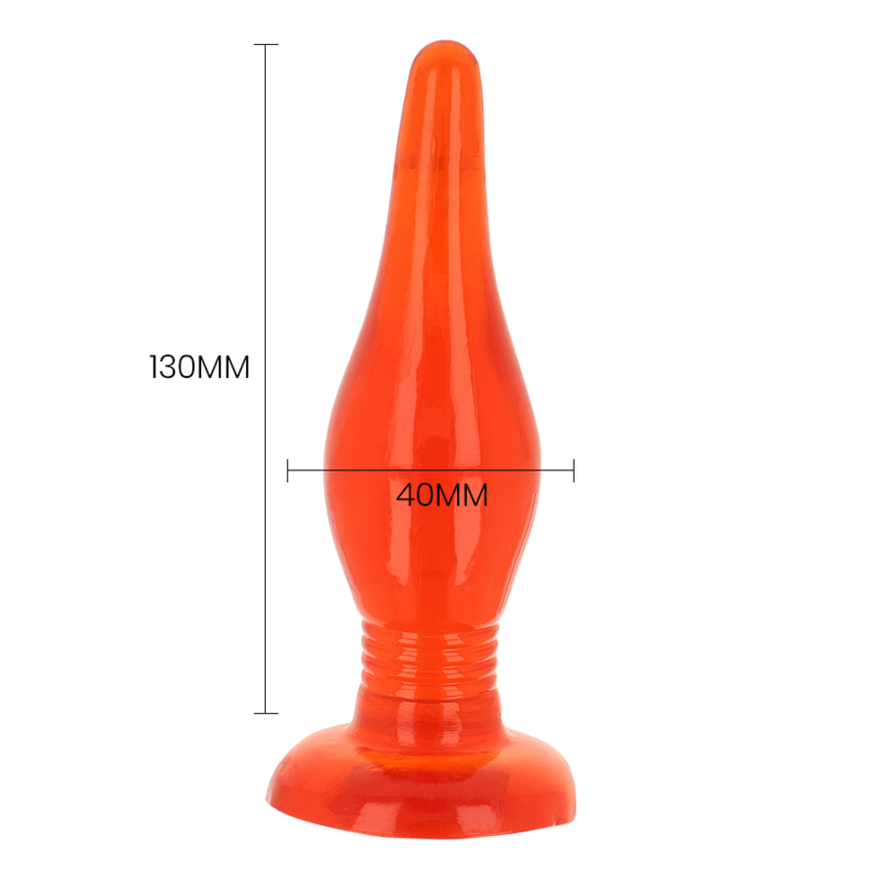 BAILE Röd Soft Touch Anal Plug 14,2 cm