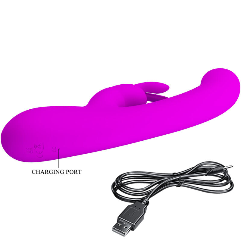 PRETTY LOVE Lamar Rabbit Vibrator i lila för G-punktsstimulering