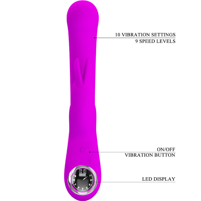 PRETTY LOVE Lamar Rabbit Vibrator i lila för G-punktsstimulering