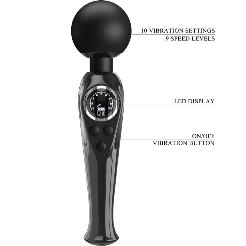 PRETTY LOVE Skyler vibratorstav i svart