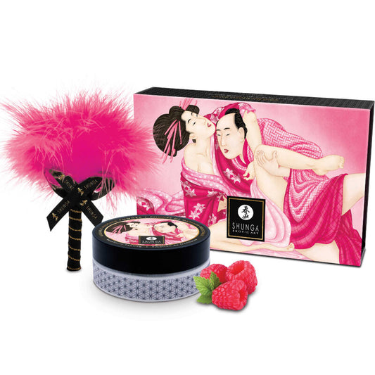 Ätbart massagepulver kit hallon