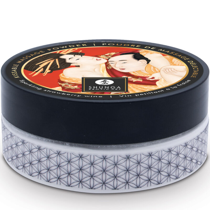 SHUNGA - JORDGUBBSEDBARA MASSAGEPULVER KIT