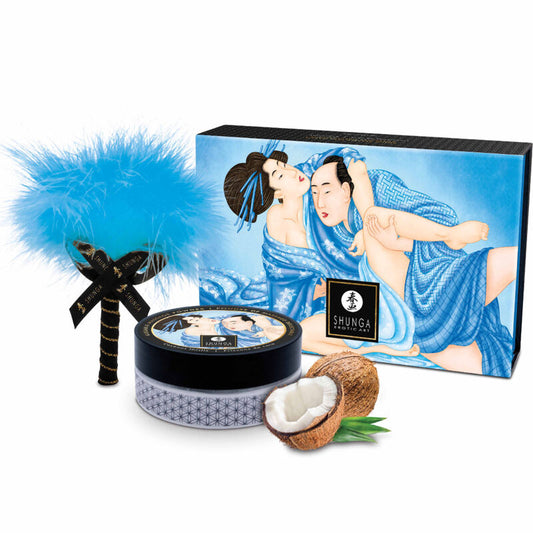 Shunga Ätbart Kokosmassagepulver Kit