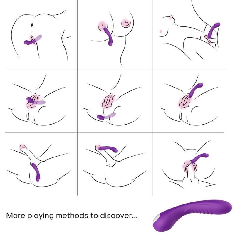 ARMONY vibrator i lila silikon