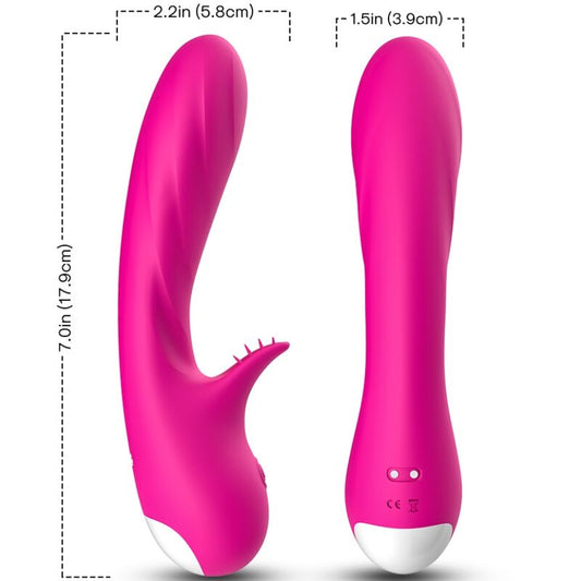 ARMONY Romance vibrator med stimulator i fuchsia