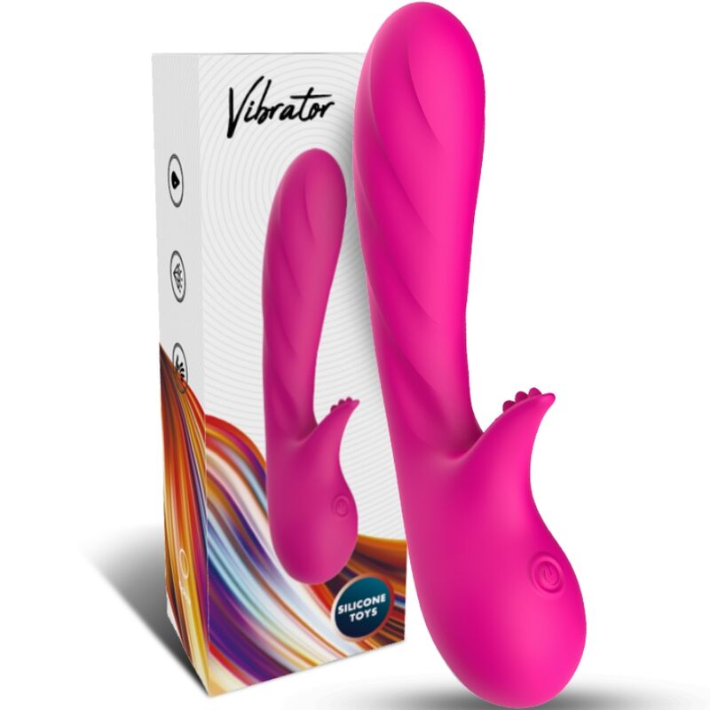 ARMONY Romance vibrator med stimulator i fuchsia