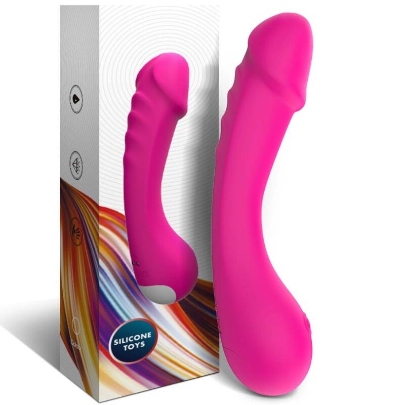 ARMONY dildo vibrator G-spot silikon i fuchsia