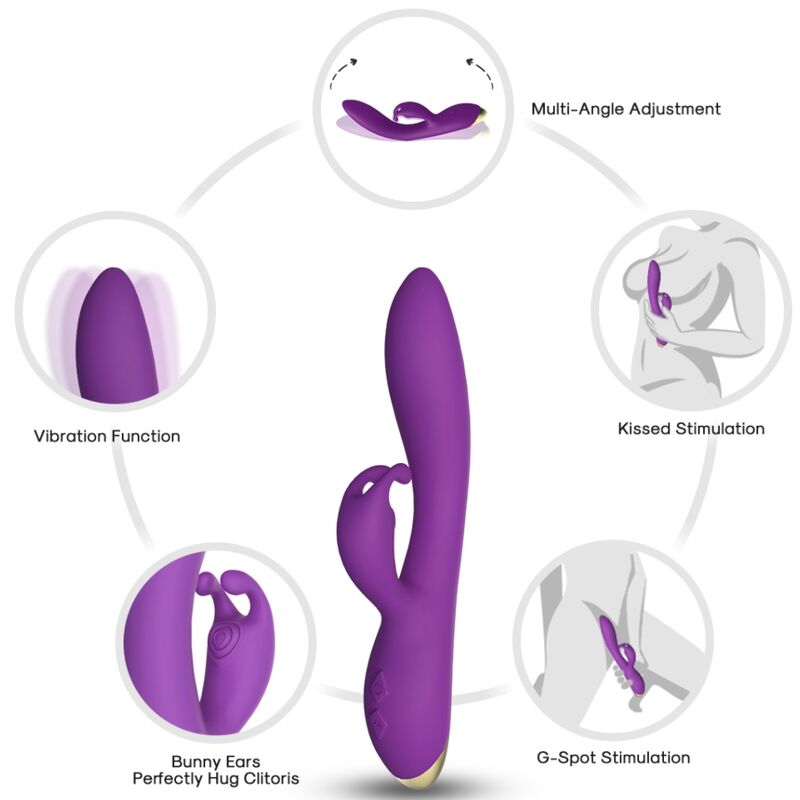 ARMONY Bonnie vibrator rabbit i lila