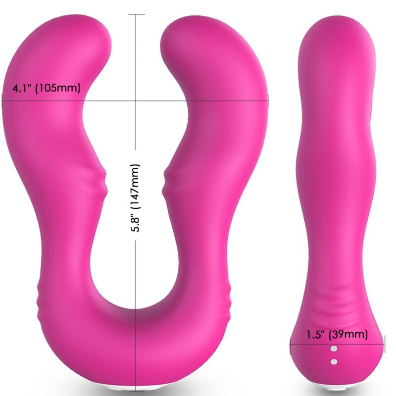 ARMONY - Seraph vibrator med dubbel fjärrkontroll fuchsia