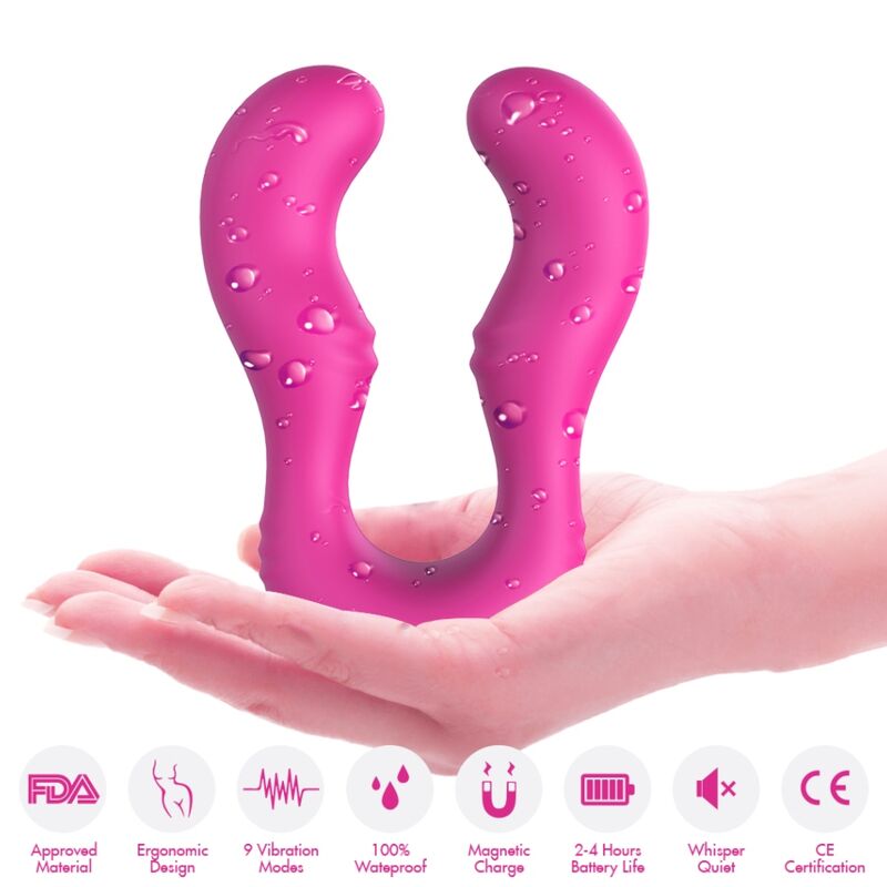 ARMONY - Seraph vibrator med dubbel fjärrkontroll fuchsia