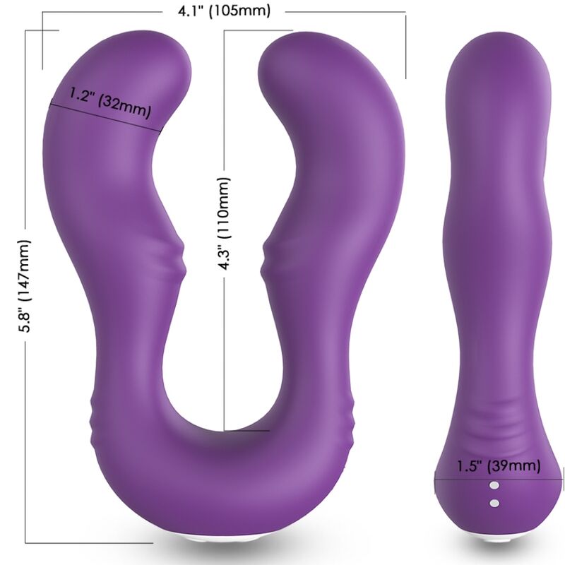 ARMONY - Seraph vibrator med dubbel fjärrkontroll lila