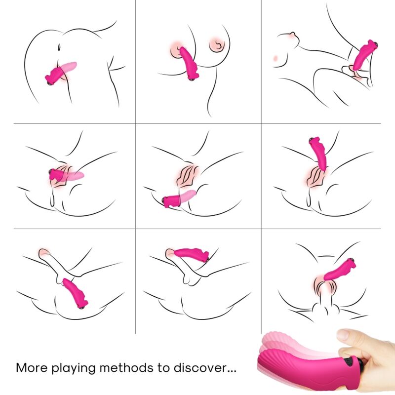 ARMONY Aurora vibrator finger i fuchsia