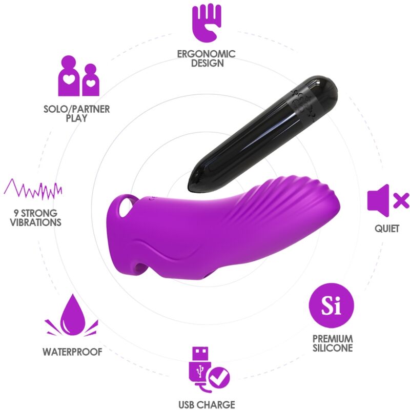 ARMONY Aurora vibrator finger i fuchsia