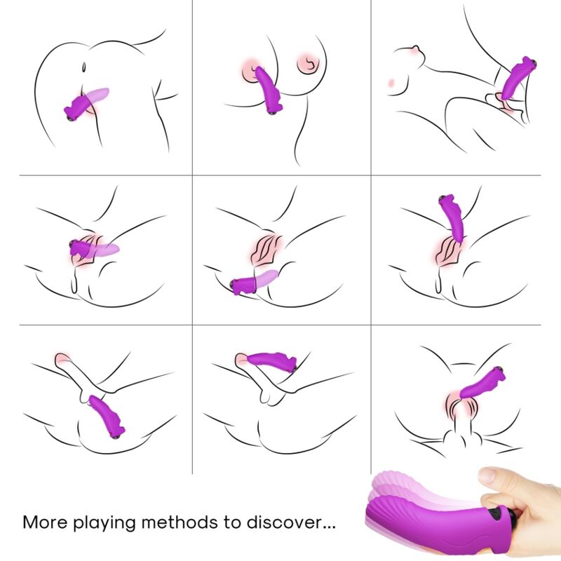 ARMONY Aurora Vibrator Finger Purple