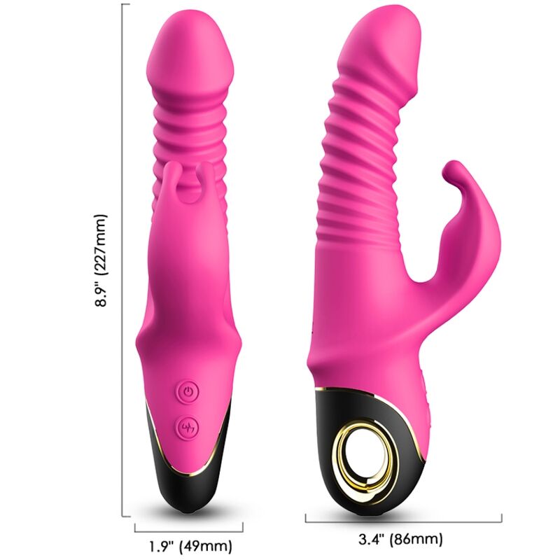 ARMONY ZING DILDO VIBRATOR RABBIT FUCHSIA
