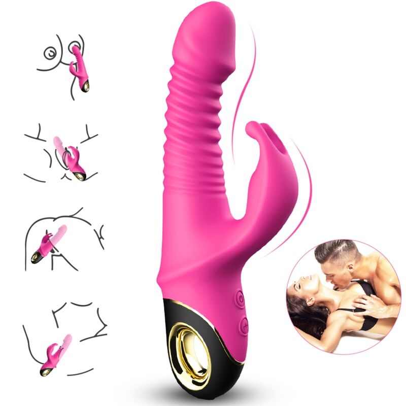 ARMONY ZING DILDO VIBRATOR RABBIT FUCHSIA