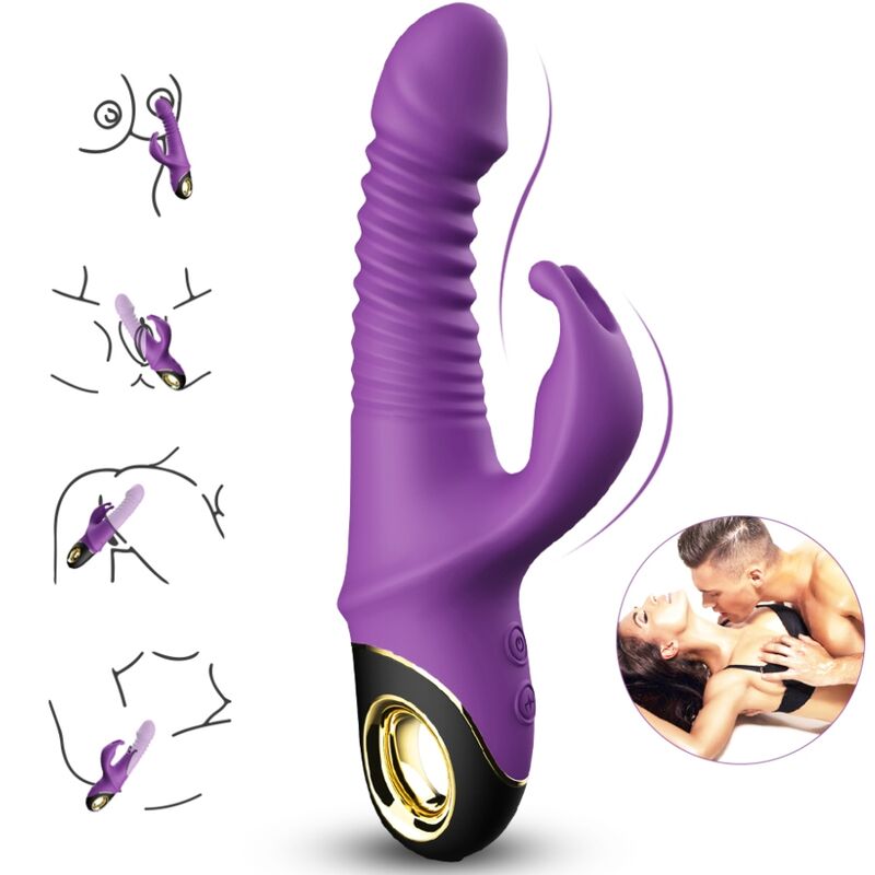 ARMONY ZING DILDO VIBRATOR RABBIT PURPLE