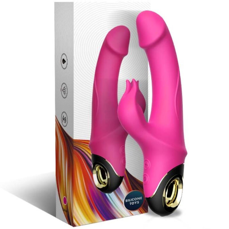 ARMONY METEROR DILDO VIBRATOR RABBIT ROTATOR FUCHSIA