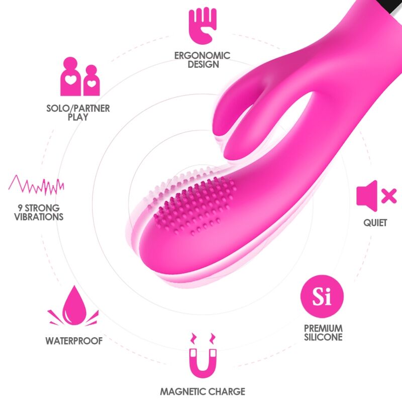 ARMONY vibrator rabbit fuchsia, en elegant och kraftfull erotisk leksak