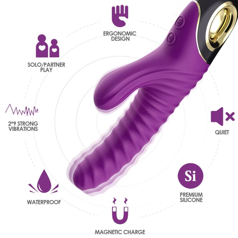 ARMONY ETERNITY vibrator i lila silikon