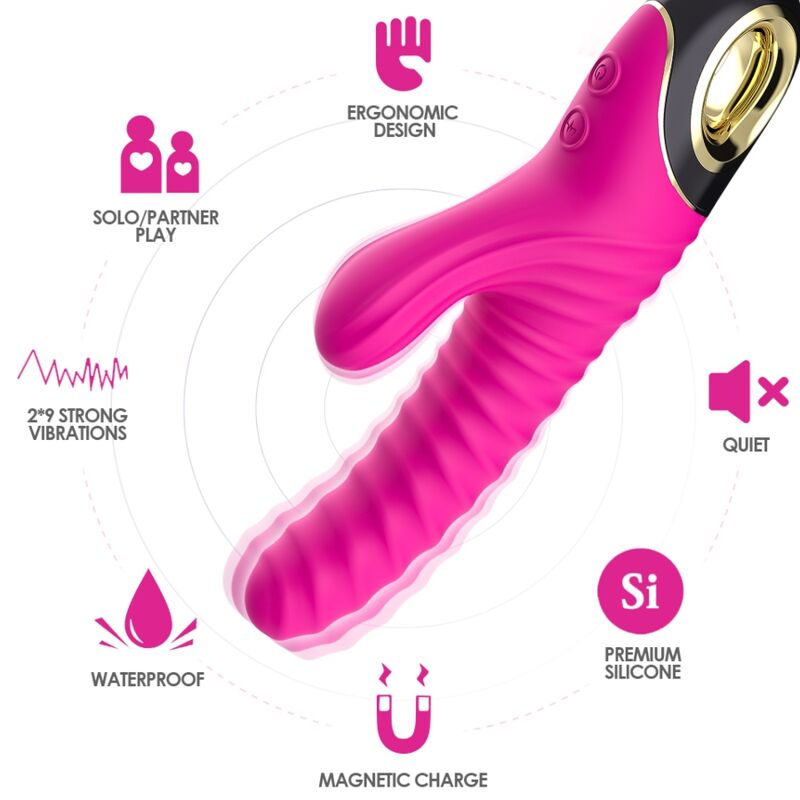 ARMONY ETERNITY vibrator i fuchsia av silikon