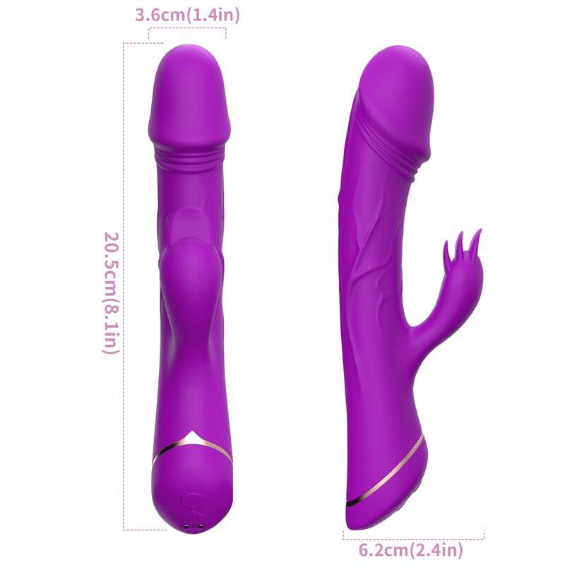 ARMONY dildo vibrator rabbit i lila silikon