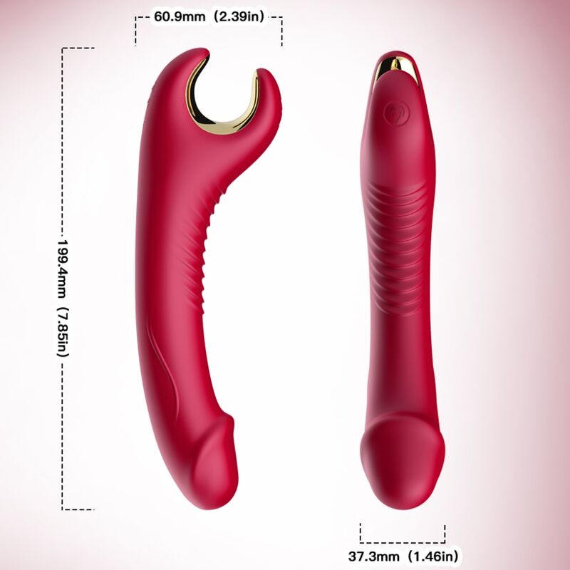 ARMONY PRINCE DILDO VIBRATOR RÖD