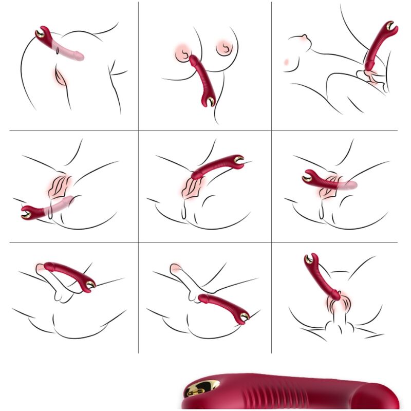ARMONY PRINCE DILDO VIBRATOR RÖD
