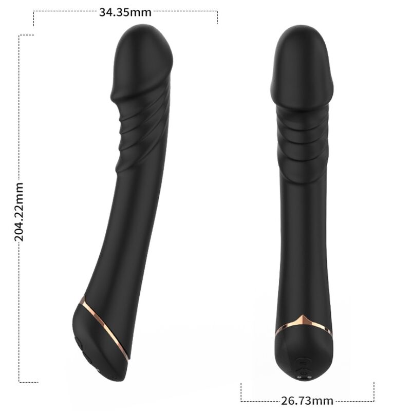 ARMONY dildo vibrator i svart silikon