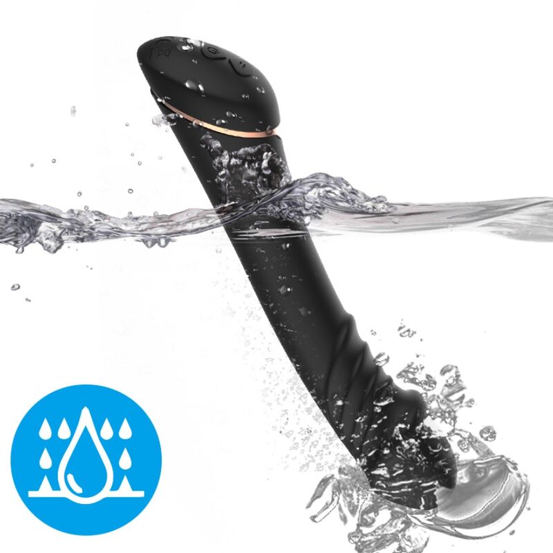 ARMONY dildo vibrator i svart silikon