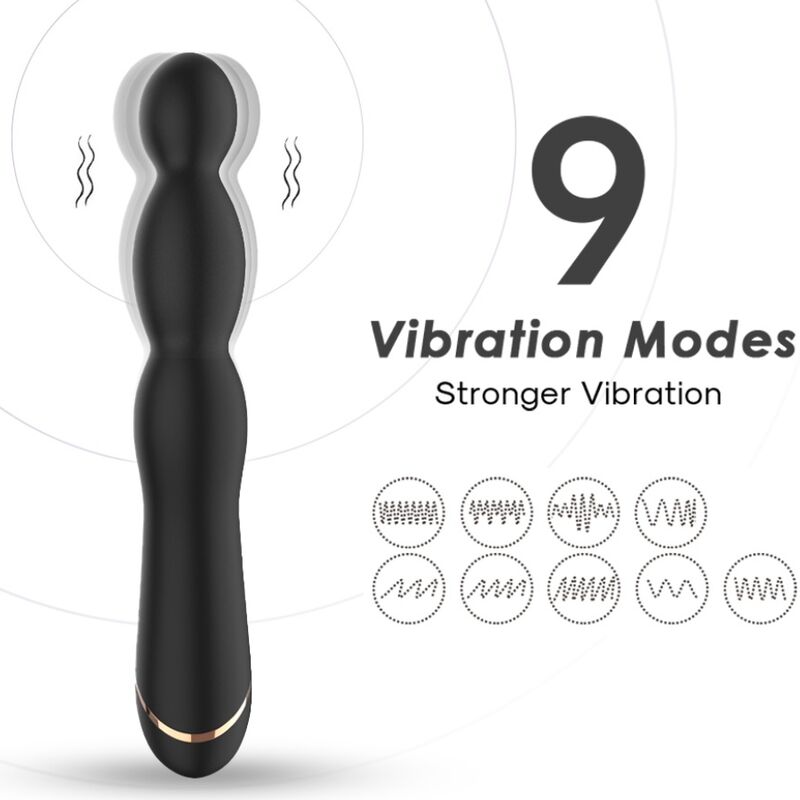 ARMONY bambuvibrator justerbar svart