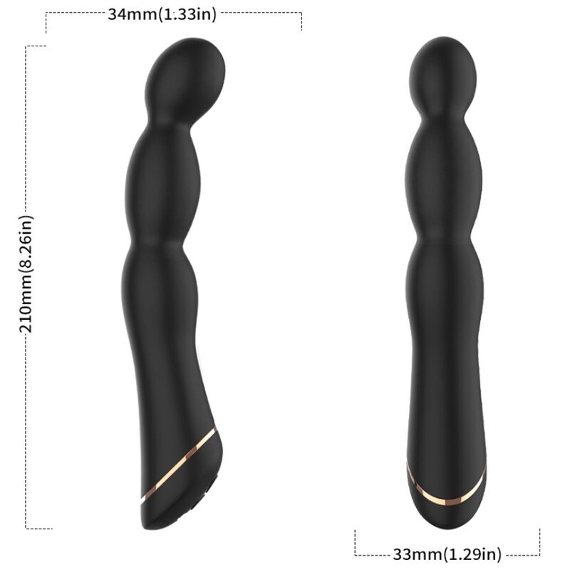 ARMONY bambuvibrator justerbar svart