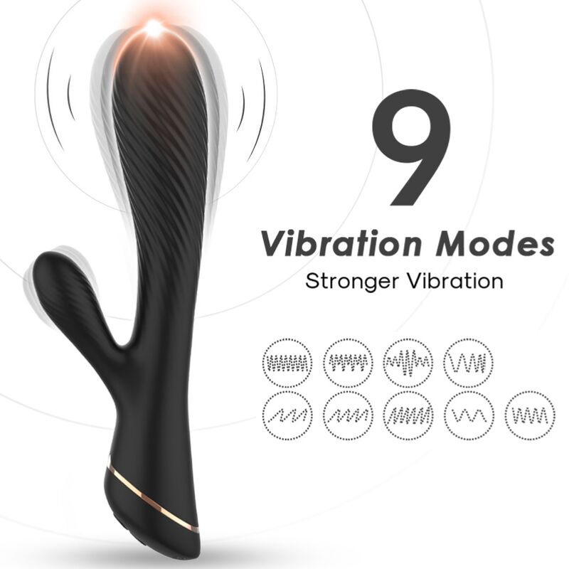 ARMONY vibrator rabbit i svart silikon