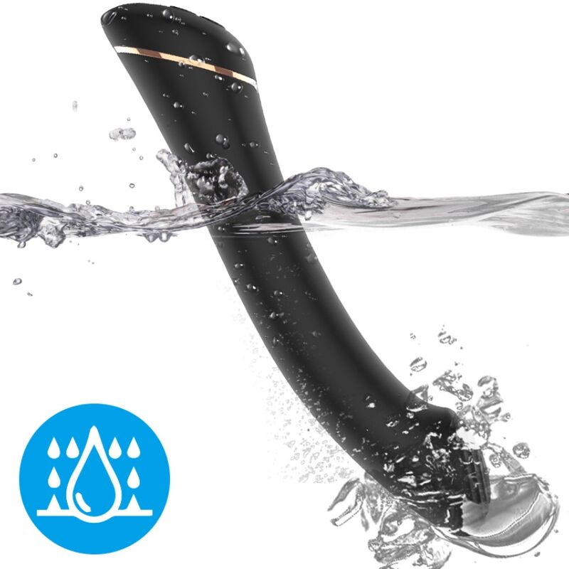 ARMONY vibrator med platt huvud i svart silikon