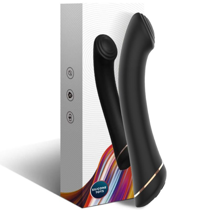 ARMONY vibrator med platt huvud i svart silikon