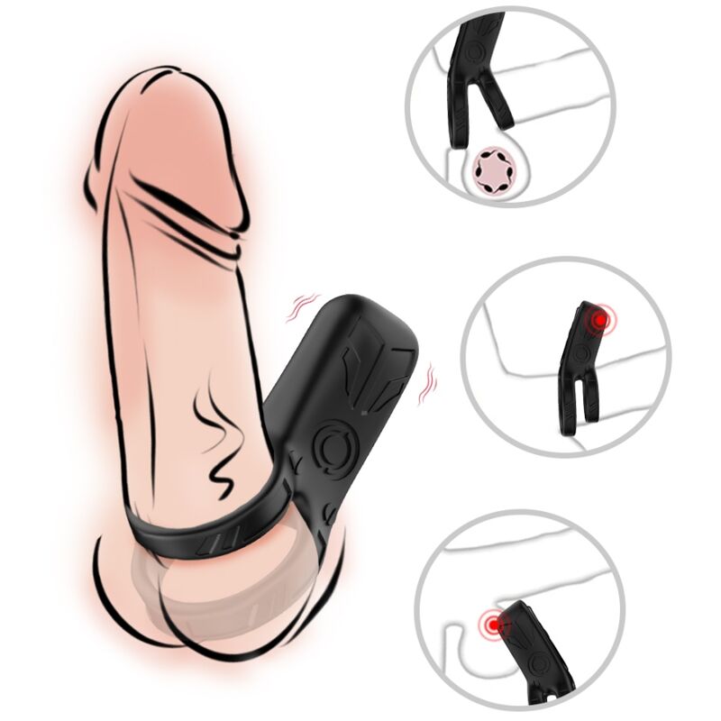 ARMONY dubbelring vibrator svart