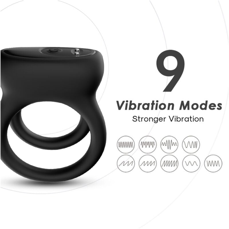 ARMONY dubbelring vibrator i svart