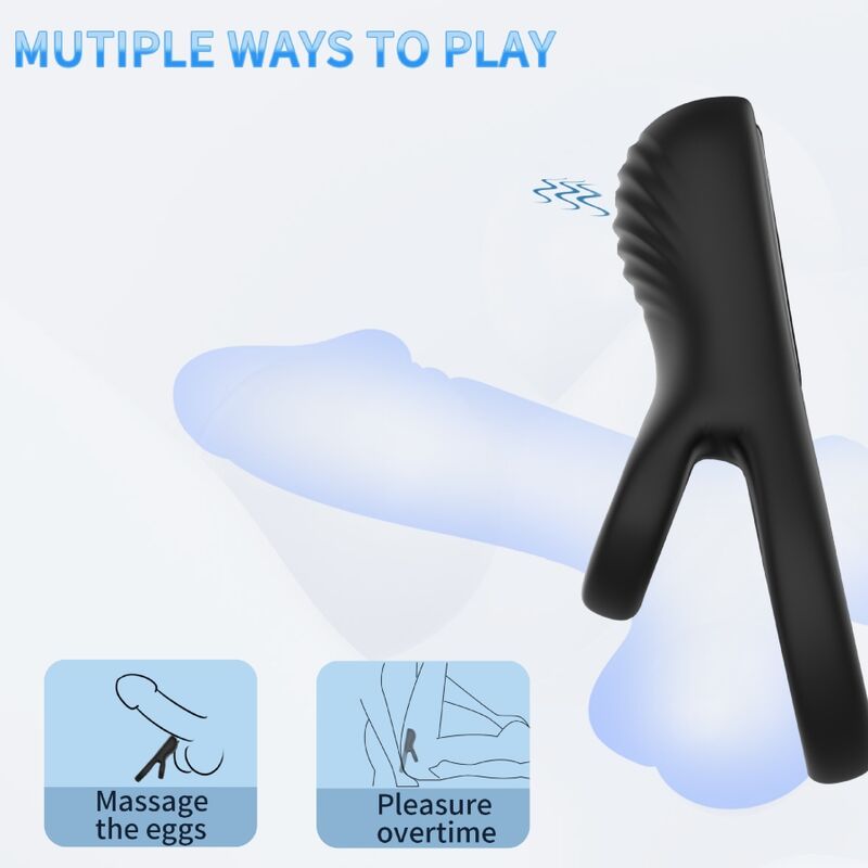 ARMONY dubbelring vibrator i svart